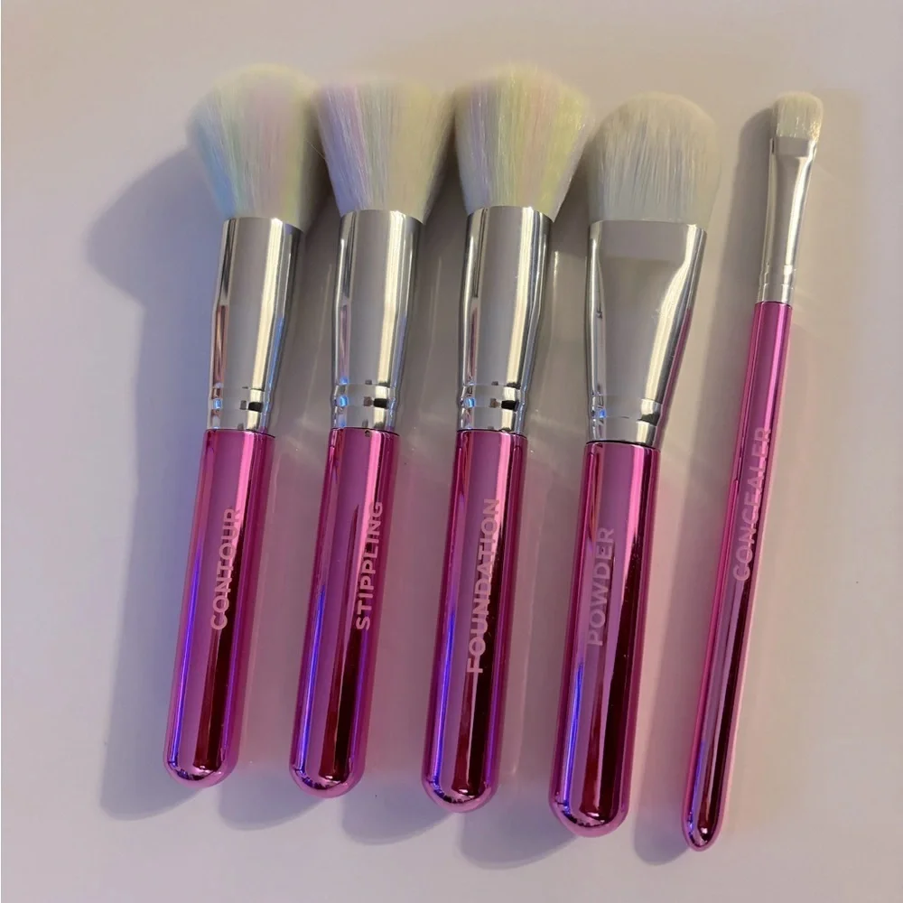 Pink Makeup Brush Set